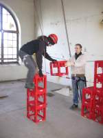 05.03.2010  Alte Malzfabrik  Hamersheim: Seilsportliche bungen mit Mitarbeiten der Digeno gGmbH aus Mosbach