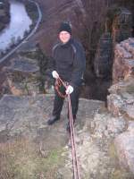 08.01.2011 Seilsportliche bungen im Felsengarten Hessigheim bei Tag und bei Nacht