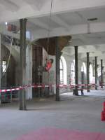 09.07.2011 Werk-Hassmersheim: Einweihung unserer neuen Station  Swinging Pig , Abseil & Aufsteigebungen.  Swinging Pig  in Aktion.