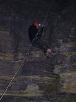 02.03.2012 Seilsportliche bungen im Felsengarten Hessigheim bei Tag und bei Nacht