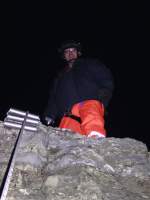 02.03.2012 Seilsportliche bungen im Felsengarten Hessigheim bei Tag und bei Nacht.
Auch schn von unten zu erkennen, unser kleiner modularer Seilschoner der hier zum Einsatz kommt.