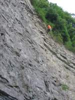 26.06.2012 Abseilbungen an der 45 Meter Steilwand