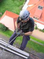 28.09.2013 Werk Hassmersheim 
Abseilbungen an der Verladerampe in ca. 25 Meter Hhe
