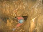 27.09.2014 Grotte de la Malatier / Frankreich  Schlufstelle  Wir hören schon die Leute sagen:   Kann man sich denn wirklich für solch eine   Schinderei, für derart gefährlich,