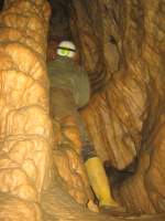 27.09.2014 Grotte de la Malatier / Frankreich  Wir setzen unsere Erkundungen fort und schreiten durch   Gänge und Säle, stoßen auf Sackgassen + Spalten und   erwarten immerfort das Ende