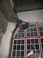 26.01.2014 Werk-Hassmersheim -  Urbexer-Erlebnistag   Teamübung  Verlassen des Gebäudes durch ein Fenster