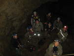 12.01.2019 Mundus subterraneus  Befahrung Grube  X   Team  Abstieg  am Sammelpunkt  Dierk steigt hier bereits auf