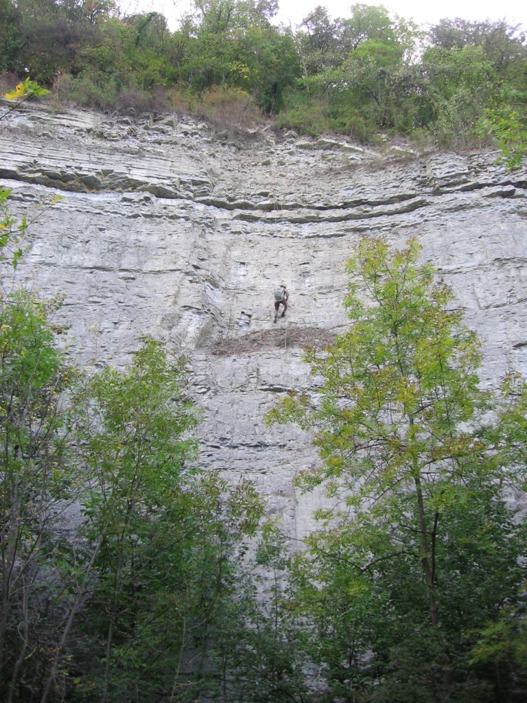 05.10.2012 Steilwand 45 Meter, die lange Route.