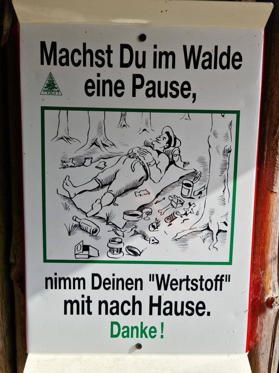 04.08.2020 Urbex Spezial -  Harz  Tag Vier
Wandern rund um Wildemann
Prinzenlaube - Wirklich Schade, dass 
sich nicht viele daran halten.