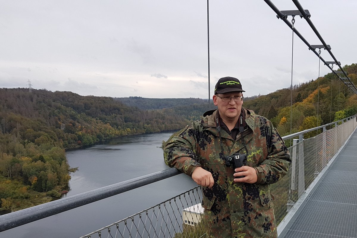 04.10.2019 Urbex Spezial - Harztour Tag 5 
Hängebrücke  Titan RT  
Blick ins Rappbodetal