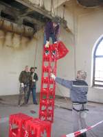 05.03.2010  Alte Malzfabrik  Haßmersheim: Seilsportliche Übungen mit Mitarbeiten der Digeno gGmbH aus Mosbach