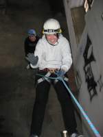 24.10.2010  Alten Malzfabrik : Seilsportliche Übungen mit Berufsfachschülern des Caritas Krankenhauses aus Bad Mergentheim