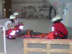 07.05.2011 Werk-Hassmersheim: Seilsportliche Übungen mit Helfern des DRK vom OV-Rosenberg, Rettungsübung