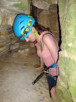 28.05.2017 Felsengarten Hessigheim  Höhlentechnische Übungen - Befahren der Felsengartenhöhle  Höhlen Spezial - Gastteilnehmer  Ausstieg aus der Höhle