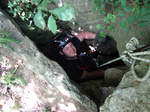 28.05.2017 Felsengarten Hessigheim
Höhlentechnische Übungen - Befahren der Felsengartenhöhle
Im Zugang zu Felsengartenhöhle