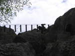 27.04.2019 Urbex Spezial in Frankreich 
Klettersteig -  Les Echelles de la Mort  
Jens, direkt über unseren Köpfen, auf der 
Hängebrücke